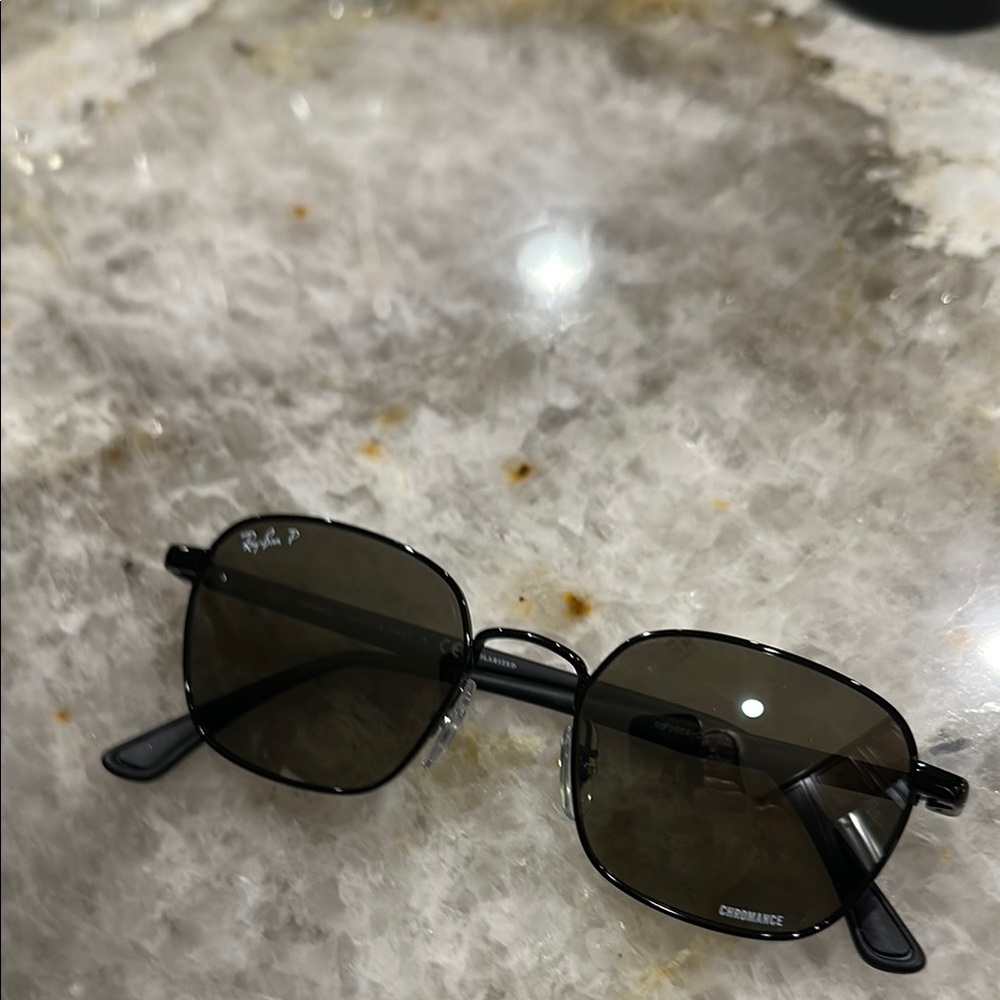 Ray-Ban Black square Chromance Women's Glasses